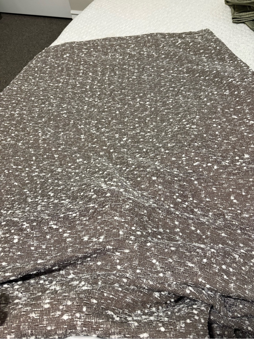 Textured Speckled Knit Curtain Pair